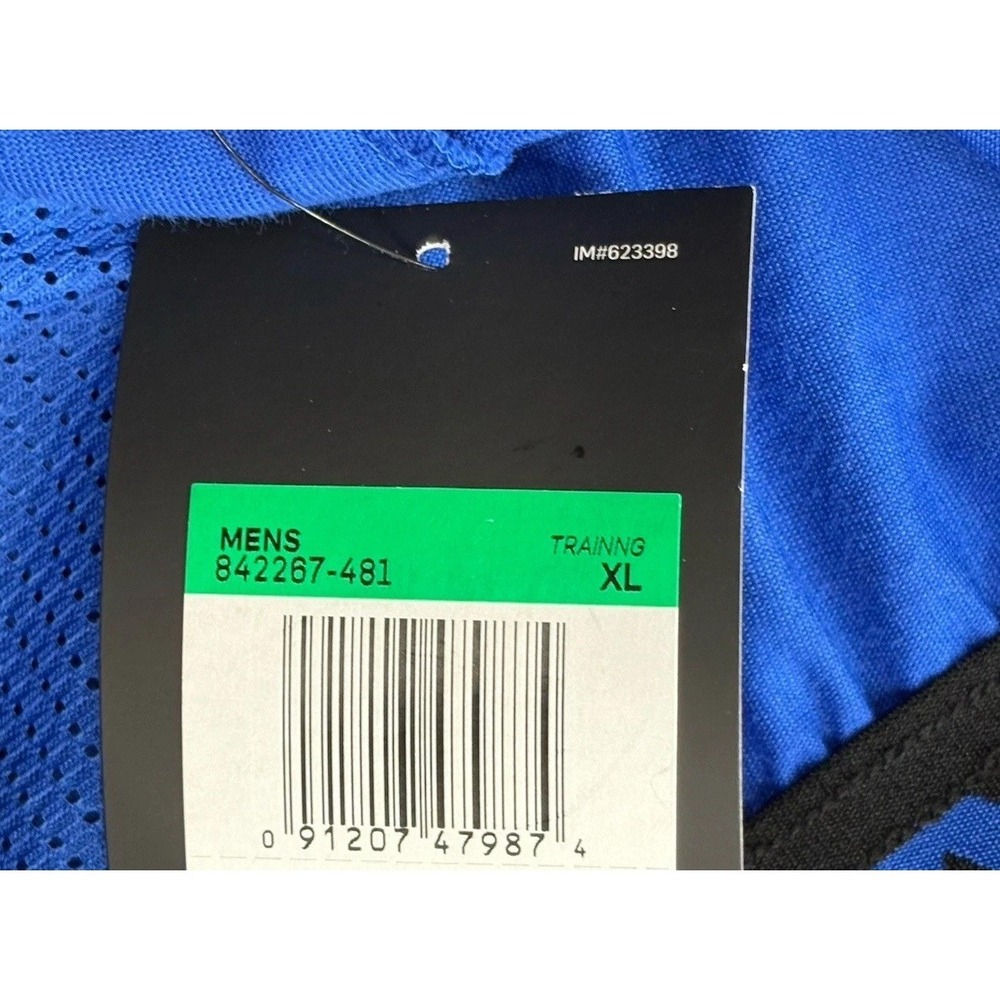Nike Athletic Shorts Dri Fit Mens XL Blue Drawstring Basketball Gym Workout NWT - Picture 11 of 11